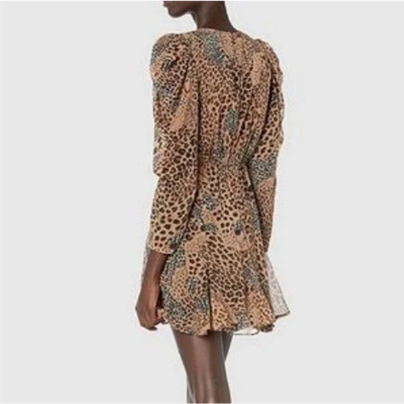 The Kooples Hide & Seek Lurex Leopard Dress Sz 4 - Picture 2 of 12